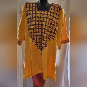 Nigeria African Women's Tribal Shirt Dress